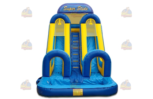 Dual Lane Super Slide with Pool